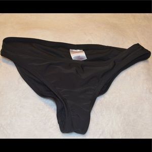 Black Xhilaration ruched bikini bottom